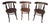Antique Thonet Style Chairs, 1900, Set of 3 For Sale