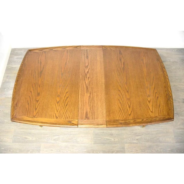 1960s Chesnut MCM Extendable Dining Table For Sale - Image 5 of 11