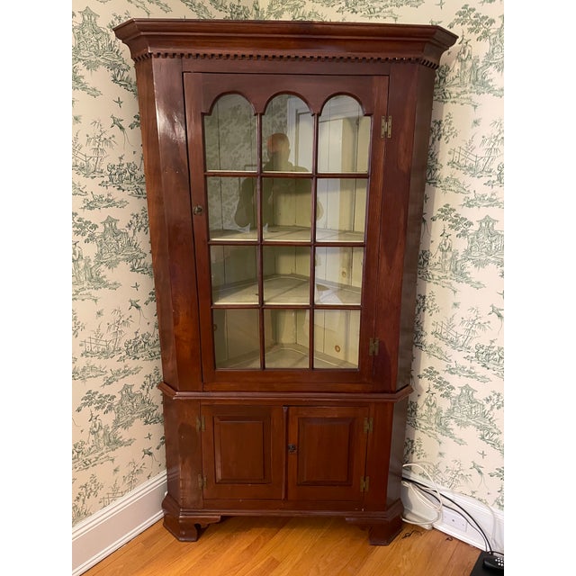 Late 19th Century Late 19th Century Antique Corner Cabinet For Sale - Image 5 of 9
