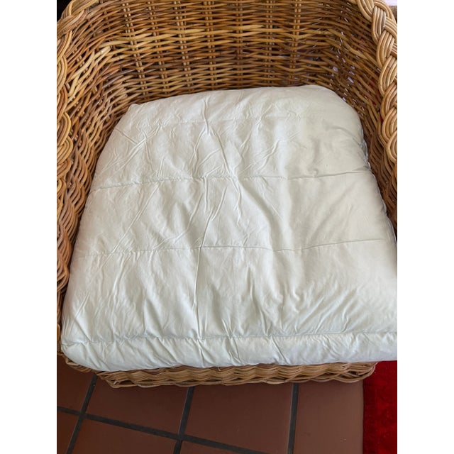 1980s Vintage Wicker Veranda Lounge Chair For Sale - Image 5 of 9