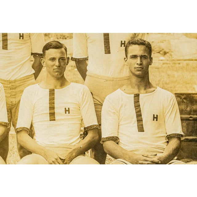 Rare Pair of Framed Antique Harvard University Rowing Crew Photographs Photos Portrait Sports Team Man Cave Home Wall Decor For Sale - Image 16 of 18