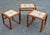 Mid 20th Century Danish Modern Teak Nesting Tables With Tile Tops by Brdr. Furbo - Set of 3 For Sale - Image 5 of 9