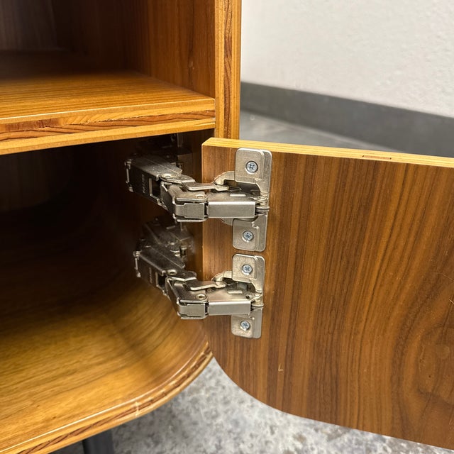 Mid Century Style Media Cabinet + Drawer For Sale - Image 12 of 12