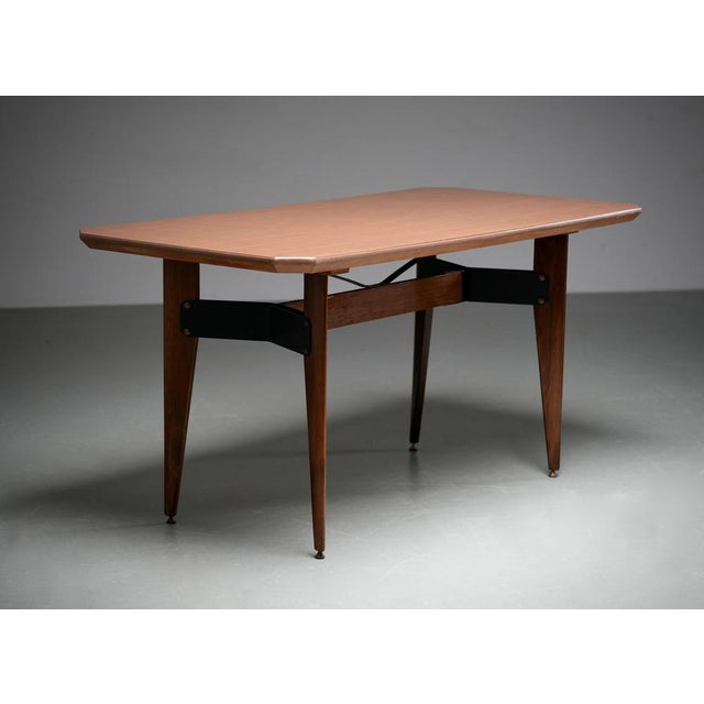 Dining Table in Wood and Metal by Carlo Ratti, Italy, 1960s For Sale - Image 6 of 10