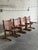 Mid-Century Modern Saddle Brown Leather Dining Chairs Set of 4 Mid-Century Modern 1970s For Sale - Image 3 of 14