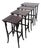 Four 1920s-Style Wooden Nesting Tables with Thonet Label Decorations, Set of 4 For Sale
