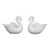 Lenox Porcelain Swans Pair of 2 Figurines Miniature Trinket or Ring Dish 5205b For Sale
