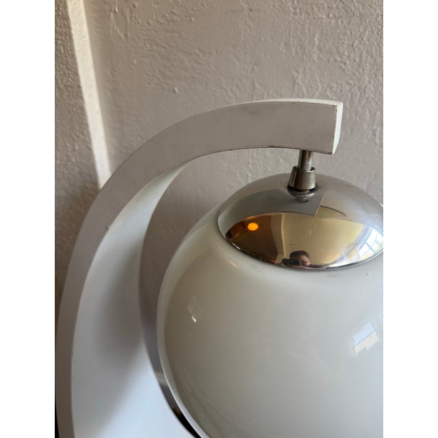 White 1960s Modeline by Jack Haywood Mid Century Modern Sculptural Table Lamp For Sale - Image 8 of 12