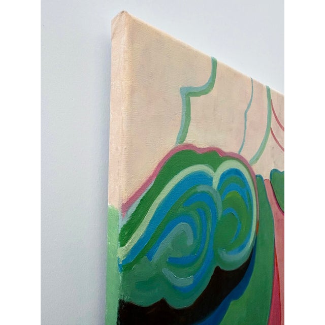 “Garden Meander” Oil on Linen by Nancy M. Vignola - For Sale In Providence - Image 6 of 7