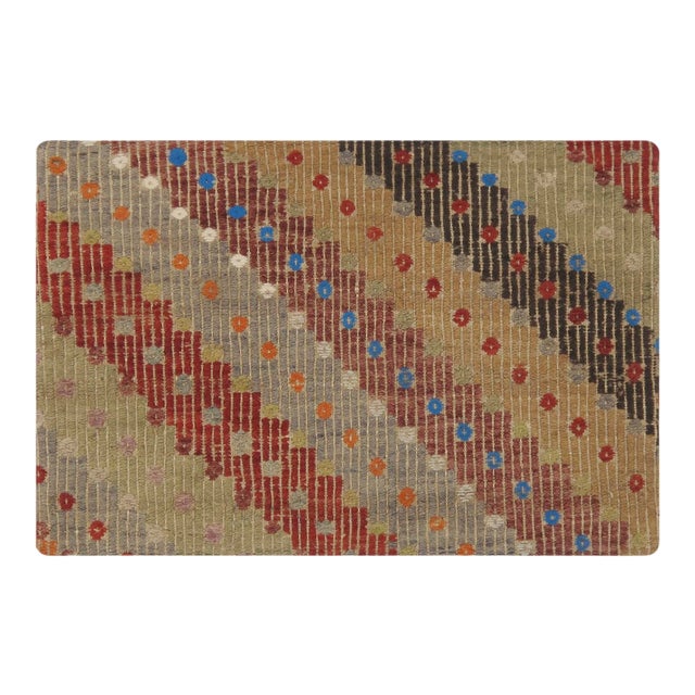 Vintage Turkish Kilim Accent Pillow- 16" X 24" For Sale