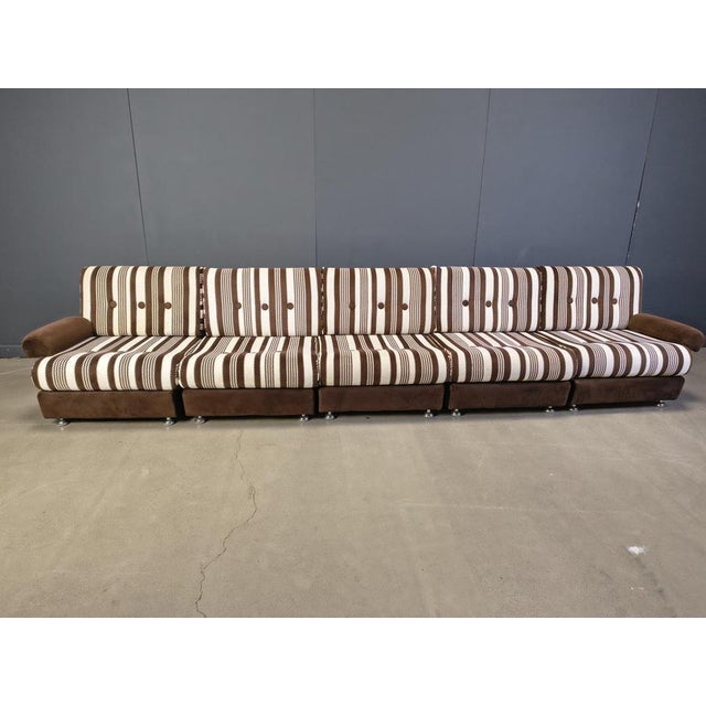 Modular Seventies Sofa Set with 5 Elements, Germany, 1970, Set of 5 For Sale - Image 8 of 10