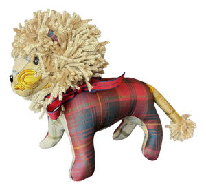 Ralph Lauren Tartan & Paisley Vintage Silk Scarf Courageous Lion