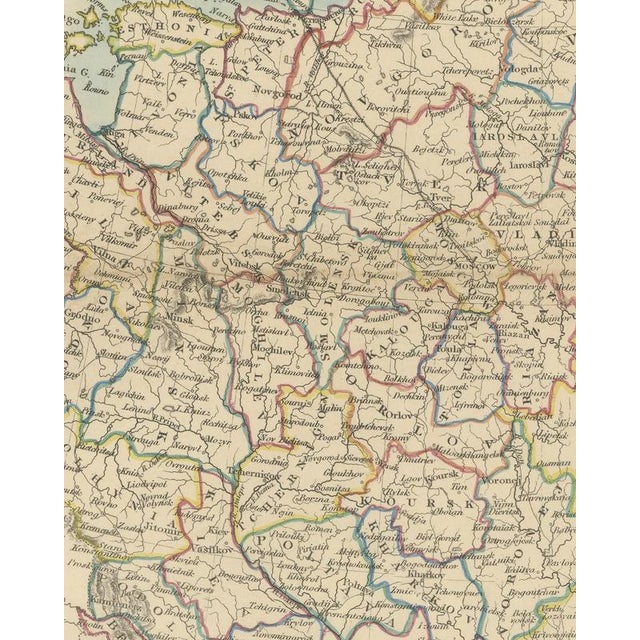 Antique Map of Russia in Europe with the 1856 Treaty of Paris Boundary, 1858 For Sale - Image 4 of 9