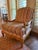 Shabby Chic Pair of French Country Louis XV Style Bergère Lounge Chairs in Custom Multi-Stripe Upholstery For Sale - Image 3 of 8