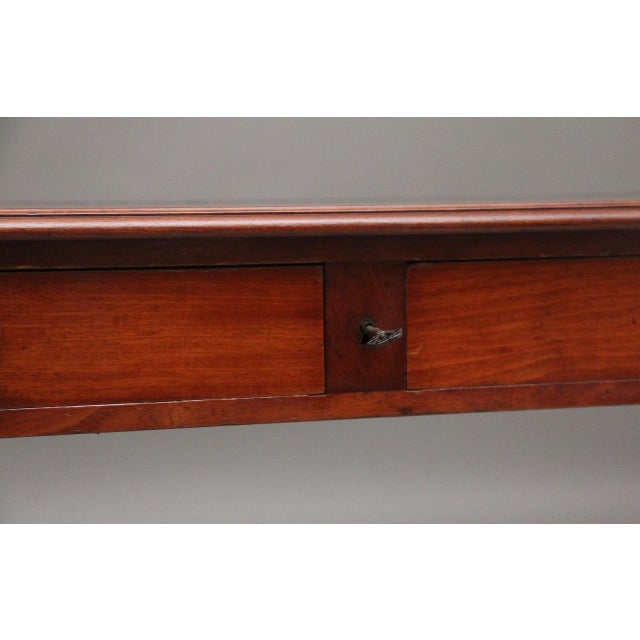 19th Century Mahogany Two Drawer Writing Table, 1840 For Sale - Image 4 of 13