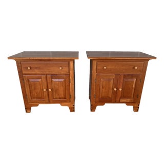 Chatam Reproductions Shaker Style Nightstands - A Pair For Sale