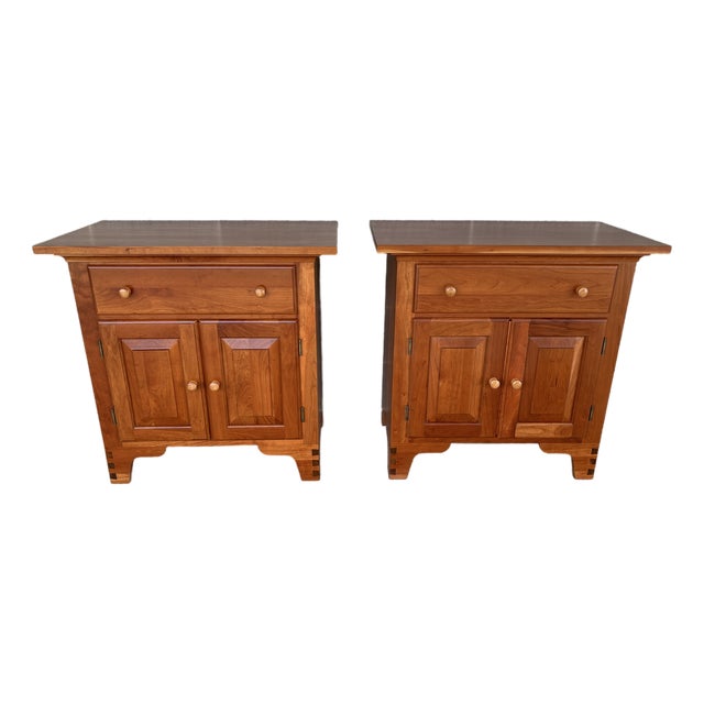 Chatam Reproductions Shaker Style Nightstands - A Pair For Sale