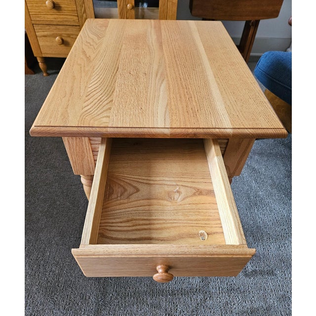 Wood End Tables Amish Made -Set of 2 For Sale - Image 7 of 10
