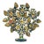 Antique Spanish Terra Cotta Candelabra With Flowers For Sale