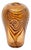 Modern Pulled Feather Amber Glass Vase, 1975 For Sale