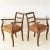 Set of Vintage French Chairs in Leather and Oak, 1950 For Sale - Image 9 of 13