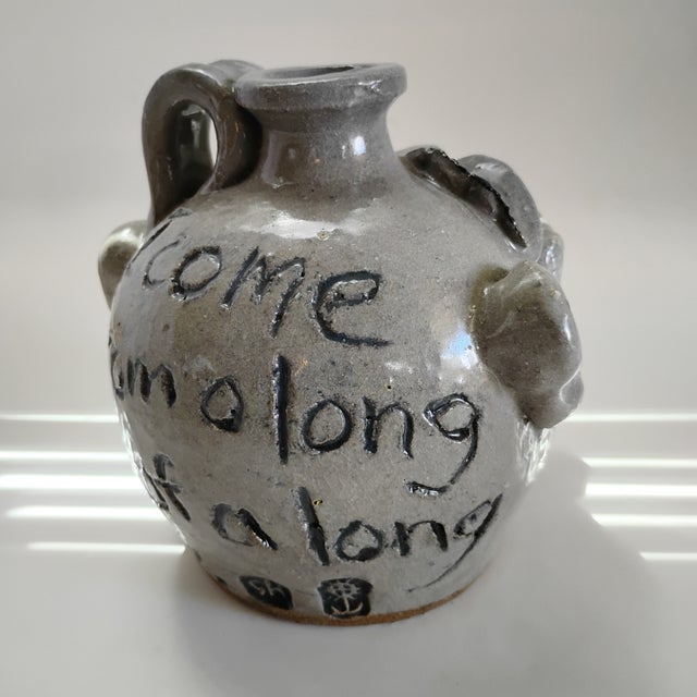 Stephen Hawks Face Jug "I Come From a Long Line of a Long Line"." For Sale - Image 4 of 8