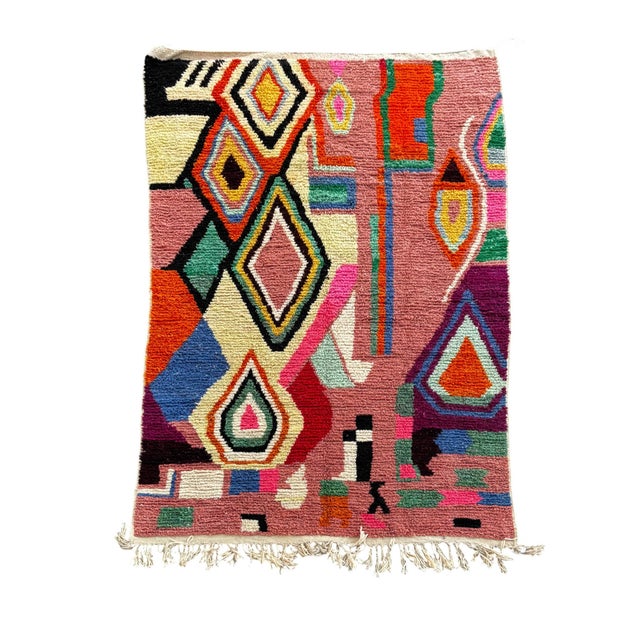 Abstract Geometric Handwoven Wool, 1990s For Sale - Image 12 of 12