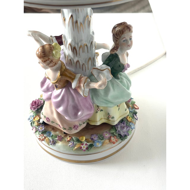 Porcelain Lithophane Table Lamp from PMP Plaue von Schierholz, 1950s, in Very Good conditions. Designed 1950 to 1959 This...