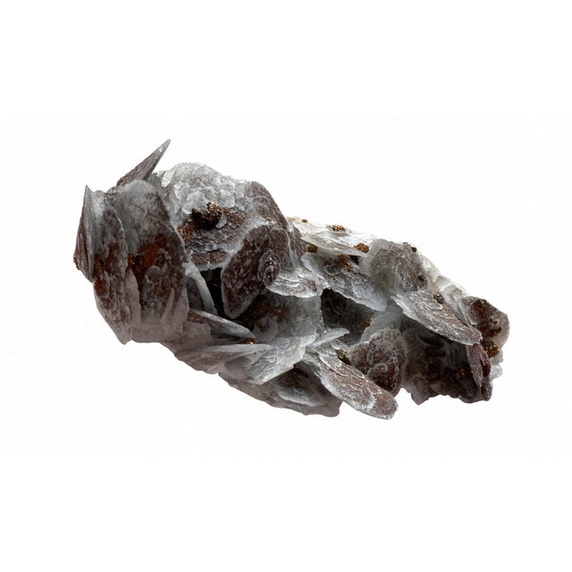 Gemstone Biophilic Mineral Cluster — All Natural. Calcite Plates With Iron Inclusions For Sale - Image 7 of 10