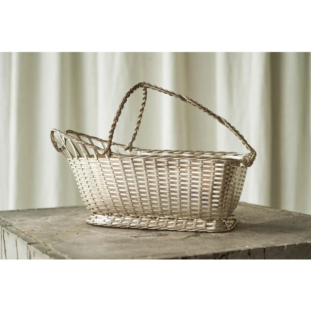 Lino Sabattini for Christofle Bottle Holder in Silvered Metal Lino Sabattini (1925-2016) for Christofle Bottle Holder in...