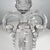 Transparent Art Deco Pair Crystal Candle Holders Scalloped Fleur De Lis Austria For Sale - Image 8 of 12
