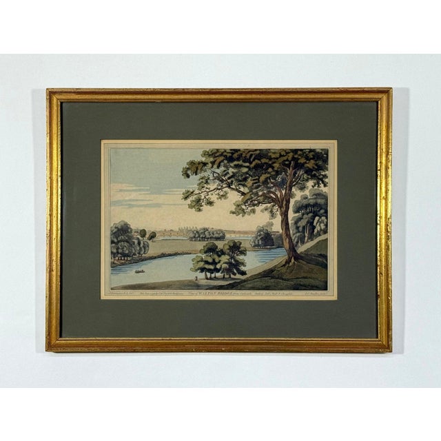 Antique 1793 J&j Boydell Hand-Colored Aquatint: "View of Walton Bridge" For Sale - Image 10 of 11