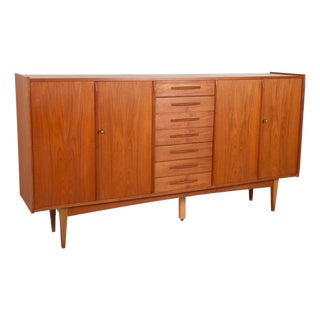 Mid-Century Modern Wooden Sideboard in Teak from VKW Furniture For Sale
