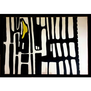 1967 Abstract Oil Painting by Connie Rini, Framed For Sale