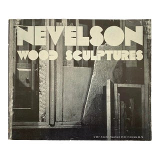 " Nevelson Wood Sculptures " Vintage 1973 First Edition Lithograph Print Modernist Exhibition Art Book For Sale