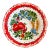 Vintage European Folk Art Wall Plate For Sale