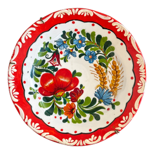 Vintage European Folk Art Wall Plate