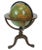 Terrestrial Political Tall Library/Floor Globe on Walnut Stand by J. Paul Goode for Rand McNally, C. 1925-30 For Sale