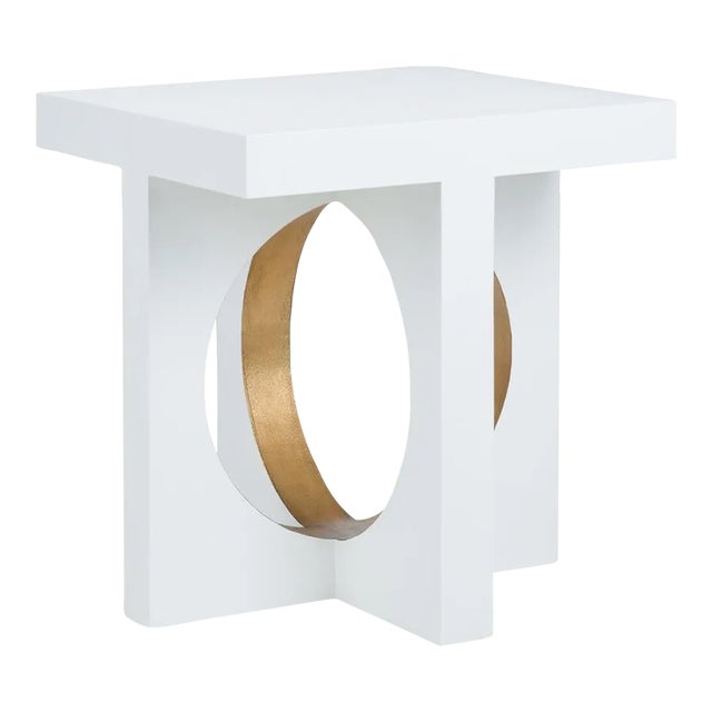 Swoop Side Table - White For Sale
