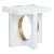 Swoop Side Table - White For Sale