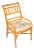 McGuire Bamboo Upholstered Armchair For Sale
