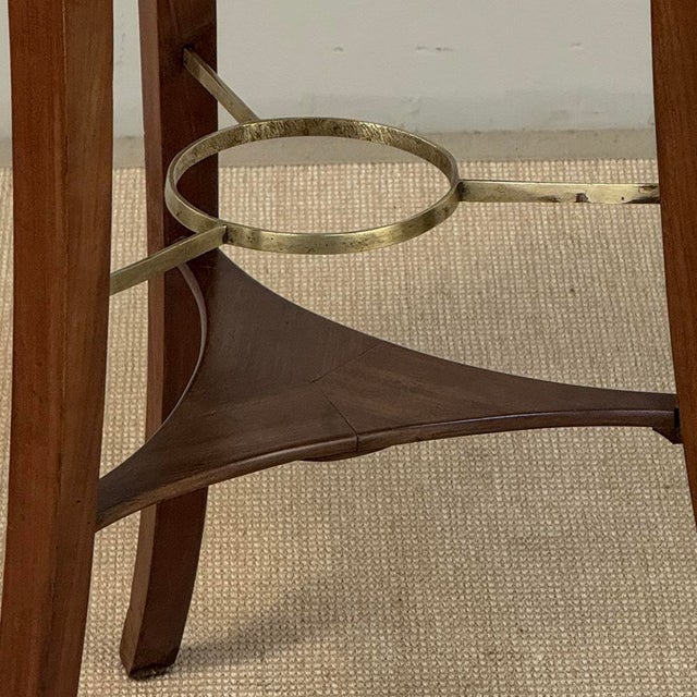 French Directoire Mahogany Black Marble Guéridon ~ End Table For Sale - Image 11 of 18