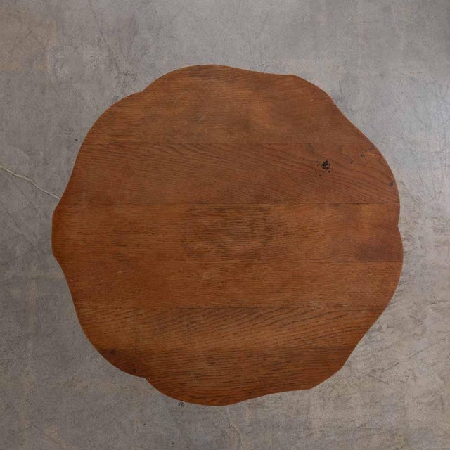 Wood 1940s French Carved Wood Gueridon Table For Sale - Image 7 of 12