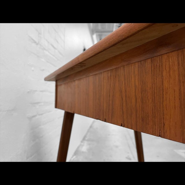 Small Freestanding Writing Desk in Teak, Denmark, 1960s For Sale - Image 6 of 17