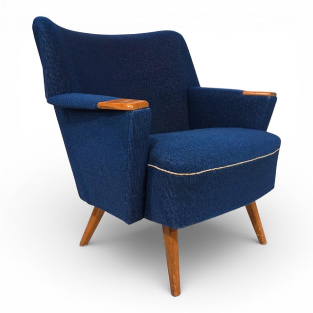 Cocktail Chair in Blue from MCM, 1950 For Sale - Image 18 of 18