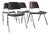 Model 1601 Stackable Chairs by Don Albinson for Knoll, 1960s, Set of 4 For Sale