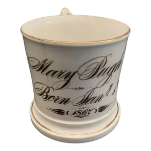 British Mug/Cup From 1867 Commemorating the Birth of a Child