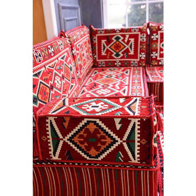 Arabic Floor Seating Set For Sale - Image 4 of 6