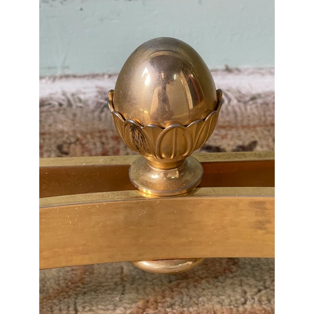 Italian Brass and Marble Console Table For Sale - Image 12 of 13