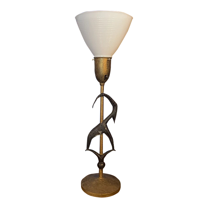1950's Vintage Brass Goat Lamp by Rembrandt | Chairish